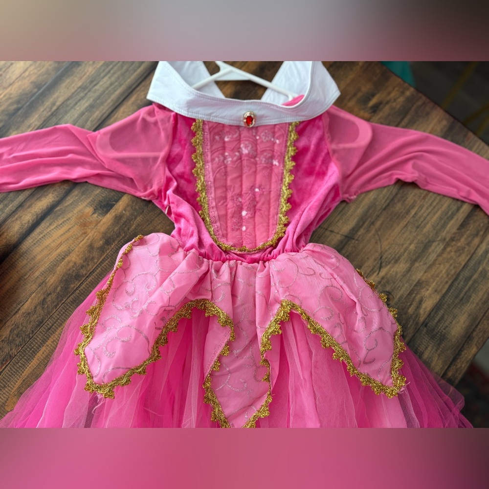 Pink Princess Aurora Costume for Kids. Layered tulle, very lightweight.